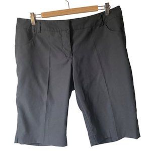 Adidas black hiking shorts stretch outdoors polyester quick-dry women 12